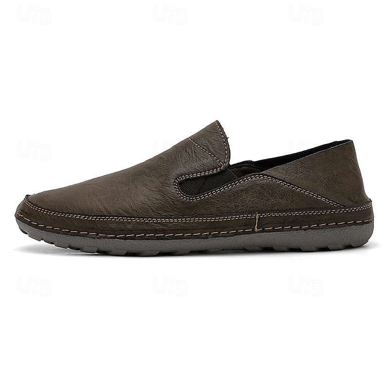 Mocassins en similicuir pour hommes – chaussures décontractées confortables avec côtés élastiques pour un usage quotidien et des activités de plein air de 2025 ? $42.99 –P2