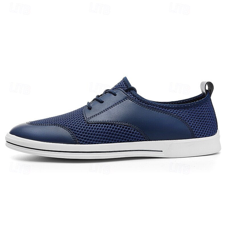 Men's Lightweight Breathable Mesh Lace-Up Sneakers – Casual Walking Shoes with Airy Design for Summer, Travel & Everyday Comfort 2025 - $46.99 –P6