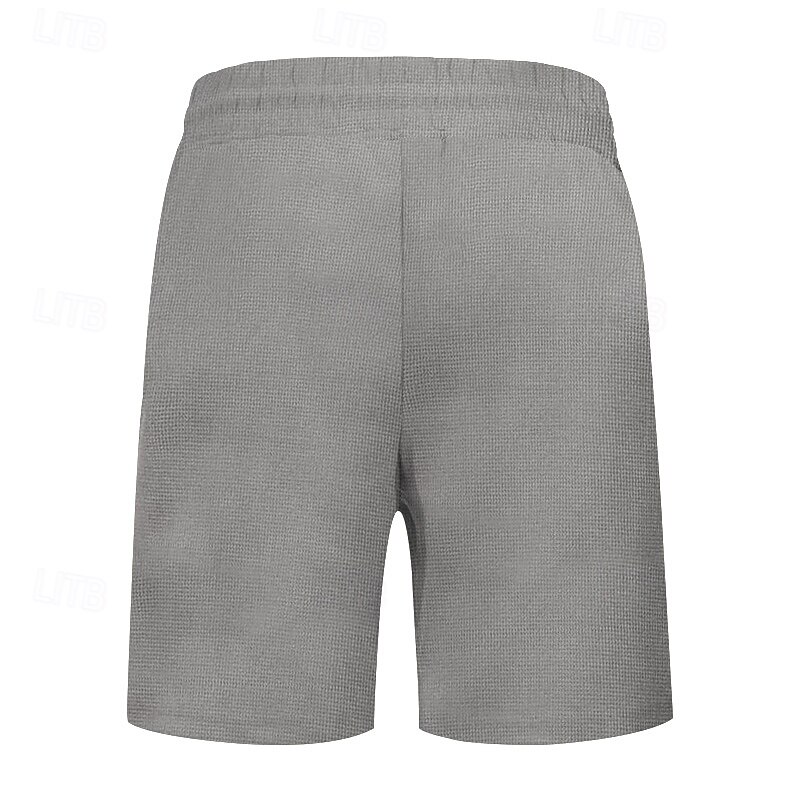 Herren Waffel Sportliche Shorts Sweatshorts Kurze Hose Shorts Kurze Hosen Sommer-Shorts Tasche Kordelzug Elastische Taille Glatt Komfort Atmungsaktiv Kurz Outdoor Sport Klassisch Brautkleider schlicht 2025 - $13.99 –P10