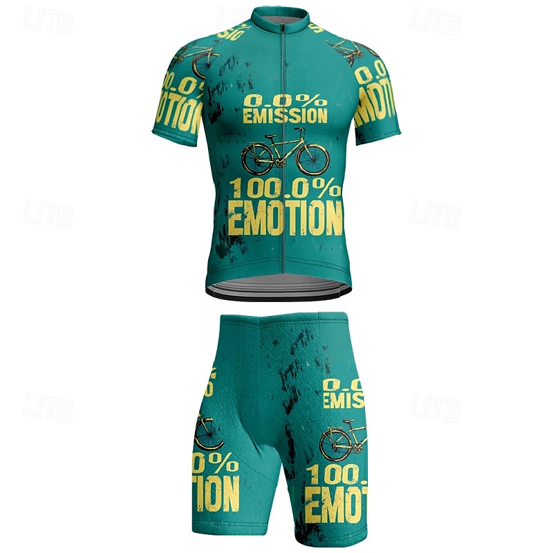 Per uomo Maglia da ciclismo con pantaloncini Manica Corta Mountain Bike MTB Ciclismo su strada Estate Primavera Autunno Nero Rosa Rosso A righe Lettere & Numeri Bicicletta Cerniera Frontale del 2026 a $47.99 –P2