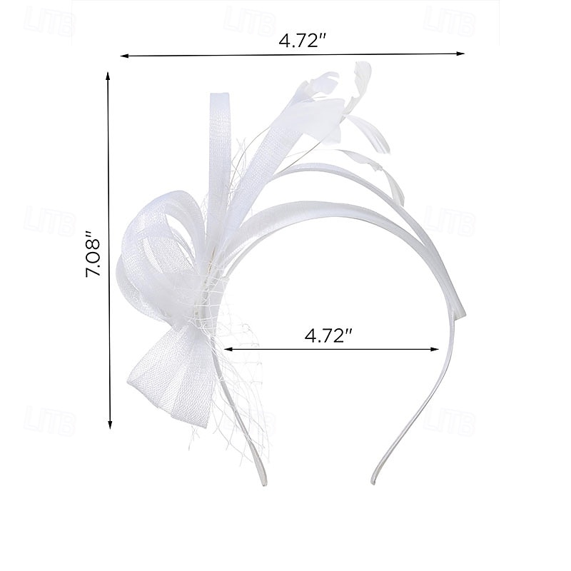 fascinators hiuspanta höyhenellä, naisten teejuhlahattu kentucky derbyyn, cocktailiin, häihin, naamiaisjuhliin 2025 - $15.99 –P5