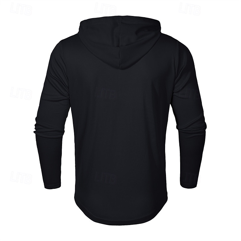 Herren T Shirt Henley Hemd T-Shirt Langarmshirt Langarm Henley Frühling Herbst Einfach Mode Designer Basic Knöpfe Urlaub Straße Ausgehen Schwarz Weiß Marineblau Top T-Shirt für Herren 2025 - $21.99 –P8