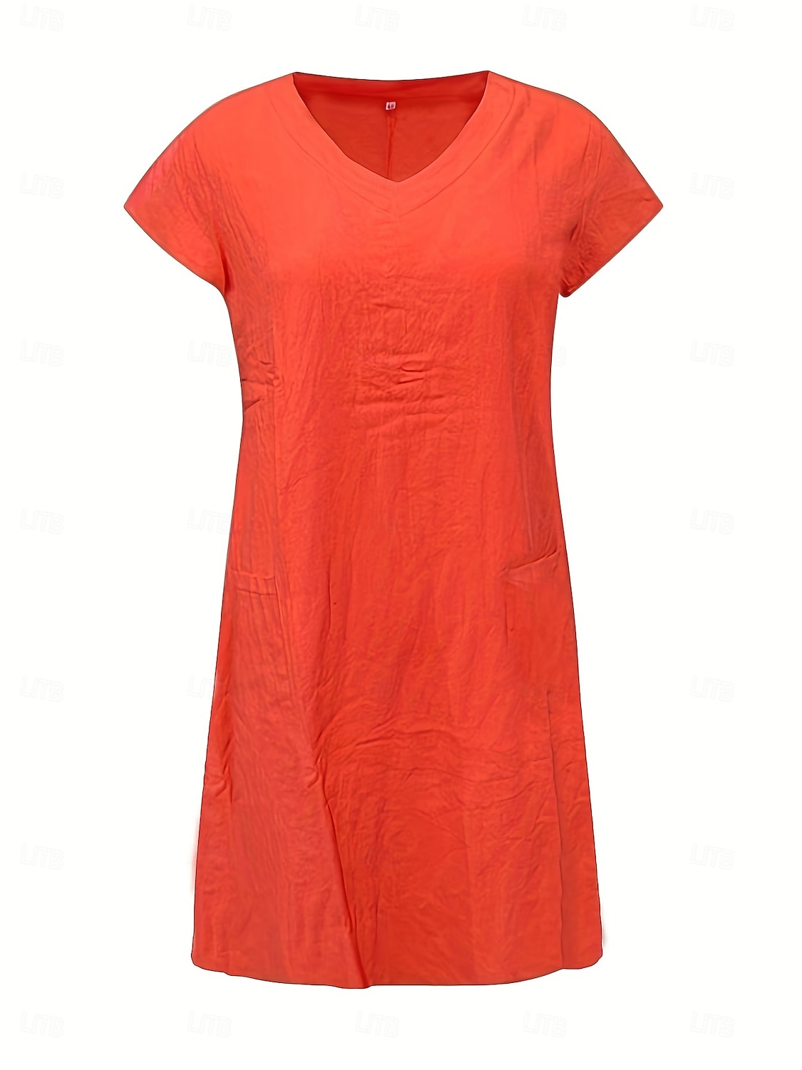 Women's Normal Mini Dress Cotton Linen Dresses Shift Dress Bohemia Vacation Tropical Butterfly Sleeve Street Casual Daily Form Fit Solid Color Short Sleeve V Neck Yellow Light Green Wine Royal Blue 2025 - $19.99 –P2
