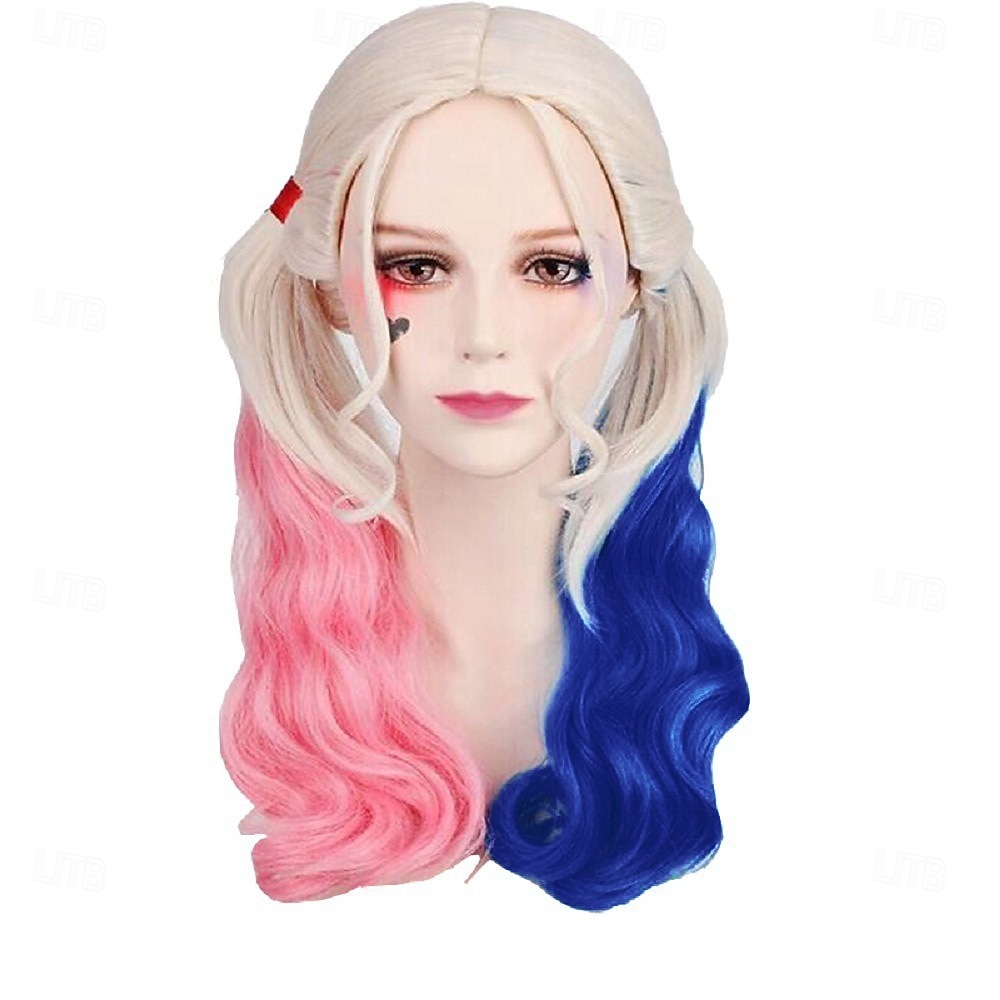 Disfraces de harley quinn, conjunto de 13 piezas, joker 2, escuadrón suicida, disfraz de payaso, trajes con pelucas, accesorios bordados, película para niñas, cosplay, halloween, carnaval, fiesta de actuación 2025 - $86.99 –P11