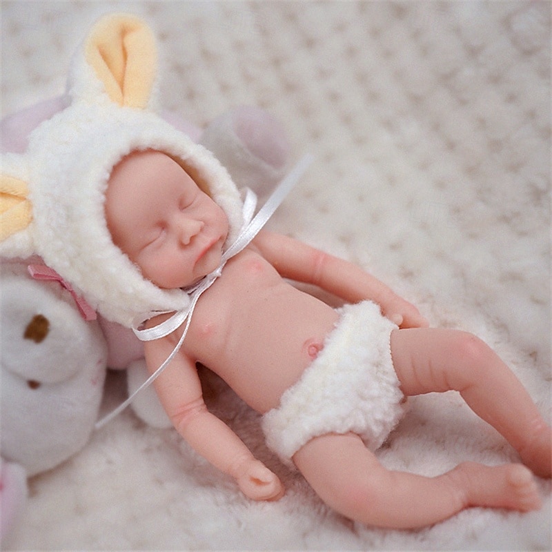 bambole reborn gemelle in miniatura realistiche realizzate a mano in silicone con sorpresa, accessori inclusi per bambini dai 3 ai 6 anni - set di bambole neonato realistiche del 2025 a $61.99 –P8
