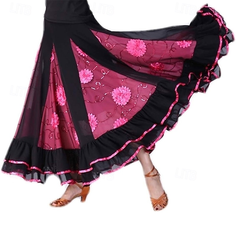 elegante ballroom dans latijns feest lange rok wedstrijd jurk 2025 - $35.99 –P8
