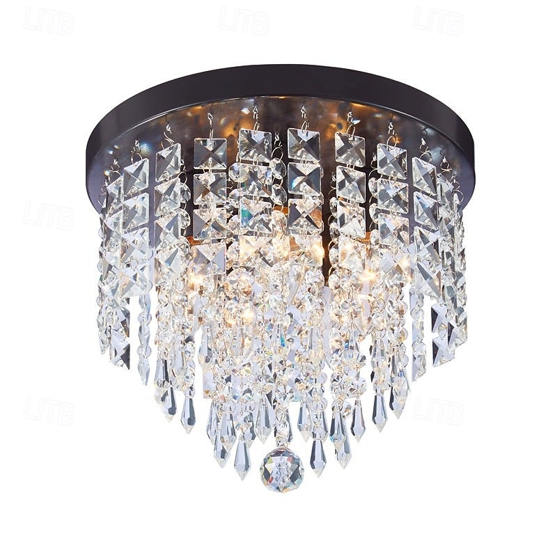 Crystal Chandelier LED Round Ceiling Light with LED Brightness Hall Lights 110-240V 2025 - $79.99 –P12