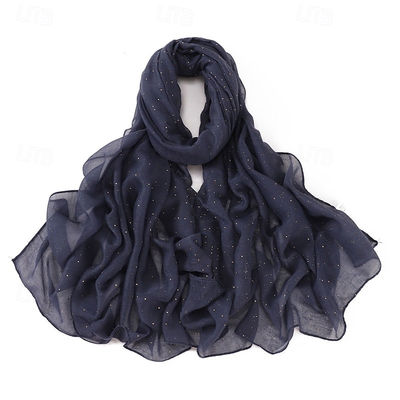 mode simple bali gaze ciel étoilé forage chaud longue écharpe respirante douce femme foulard écharpe cape extérieur de 2025 ? $21.99 –P25