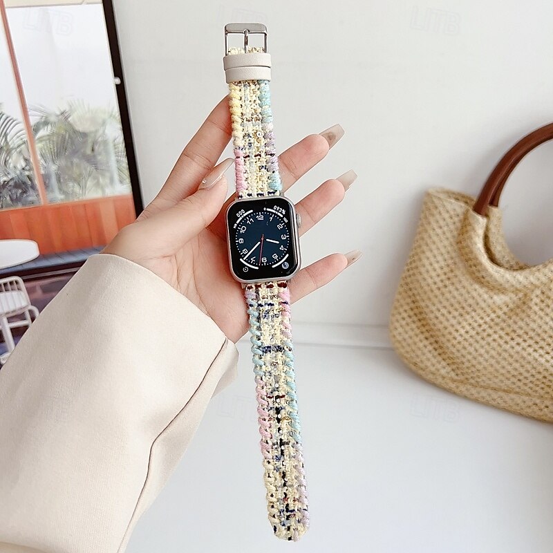 Loop Solo Compatível com Pulseira Apple Watch 38mm 40mm 41mm 42mm 44mm 45mm 49mm Ajustável Tecido pulseira de substituição para iwatch Ultra 2 Series 9 8 7 SE 6 5 4 3 2 1 de 2025 por $11.99 –P11