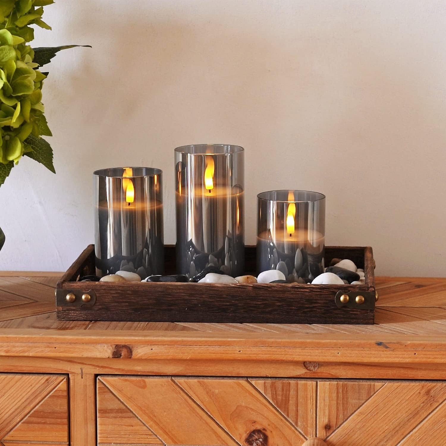 3 pezzi di luci di candela a LED senza fiamma con telecomando - a batteria, bianco caldo, natale, matrimonio &decorazioni per feste del 2025 a $27.99 –P7