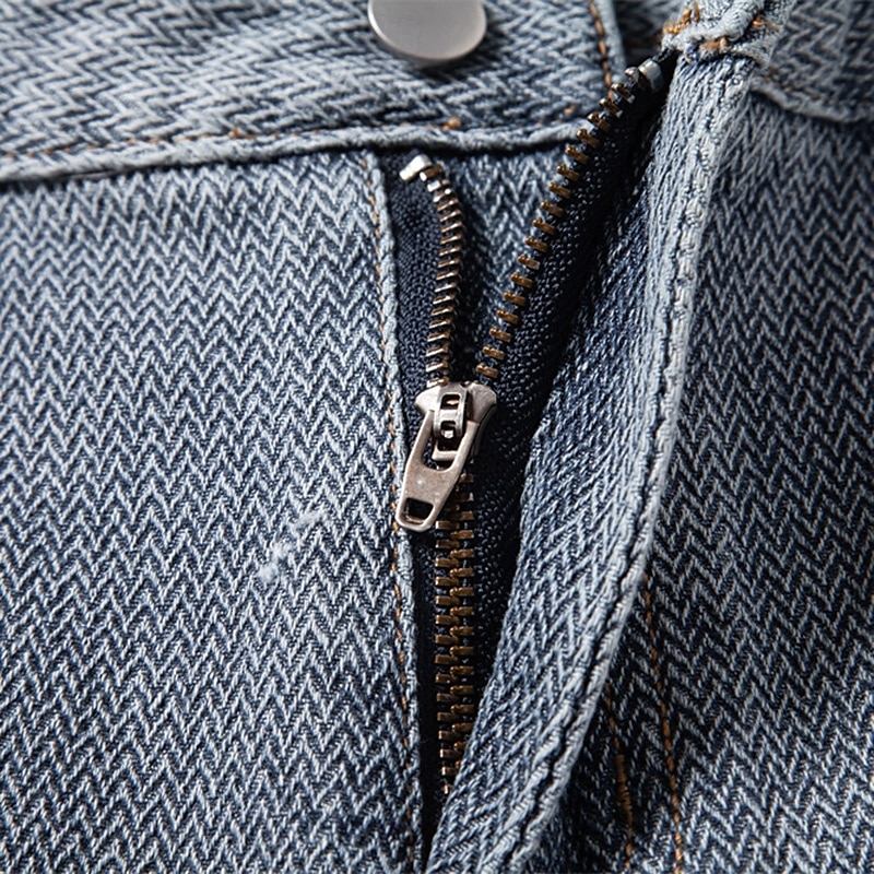 Herre Jeans Dongerishorts Knapper Lomme Gradert Knelengde utendørs Feriereise Avslappet Ferie Årgang Blå Grå Mikroelastisk 2025 - $20.99 –P8