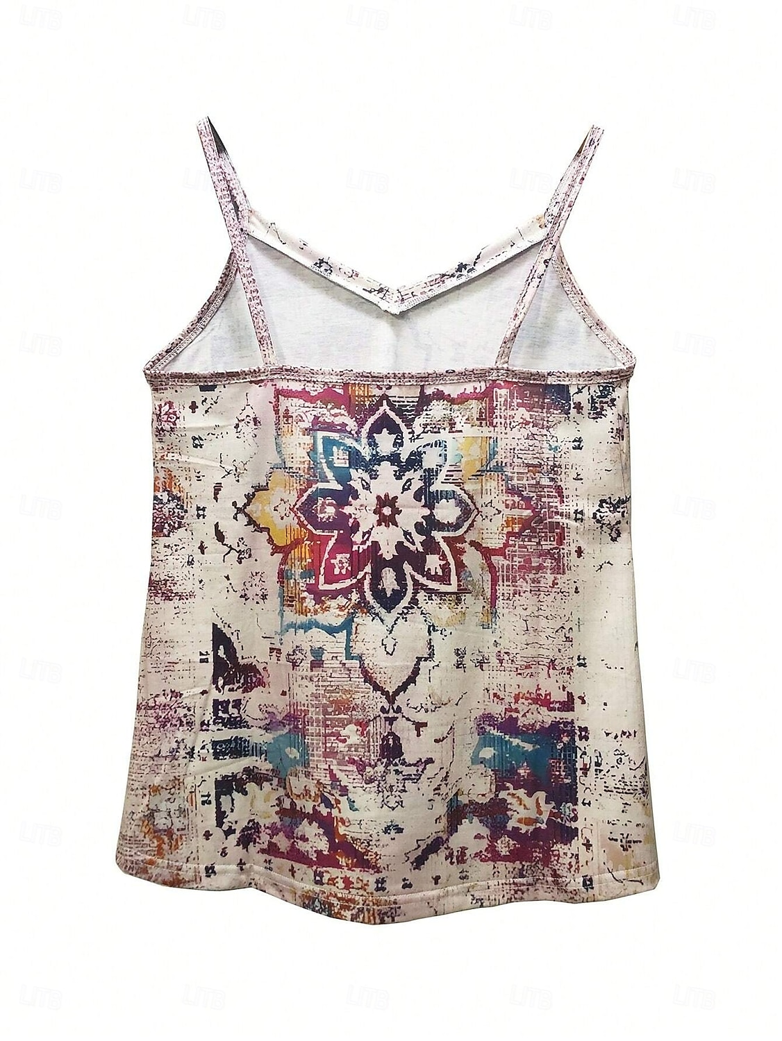 Kvinners Camisole Tank Top Grafisk Stilig Uformell Uten ermer Stropp Regular Tops Daglig Trykk Khaki Sommer 2025 - $21.99 –P2