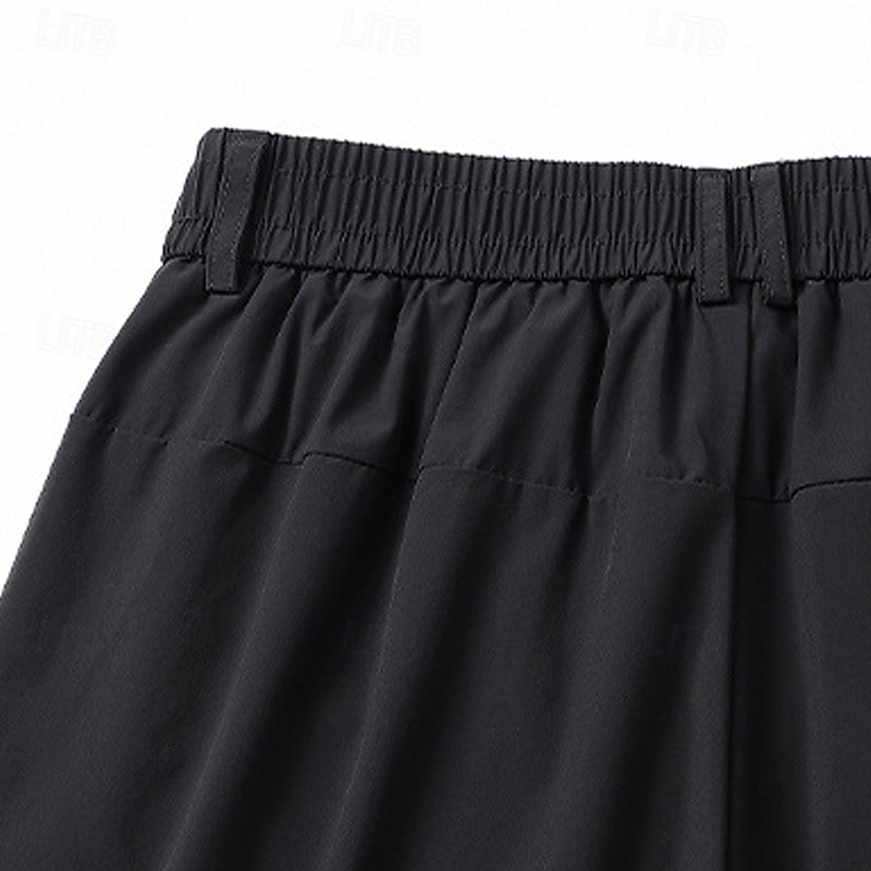 Per uomo Pantaloncini Pantaloncini eleganti Pantaloncini da golf Pantaloni modello Capri Tasche Gamba dritta Liscio Comfort Senza ferro Polpaccio Esterno Giornaliero Corsa Di tendenza Lavoro Nero Blu del 2025 a $23.99 –P5