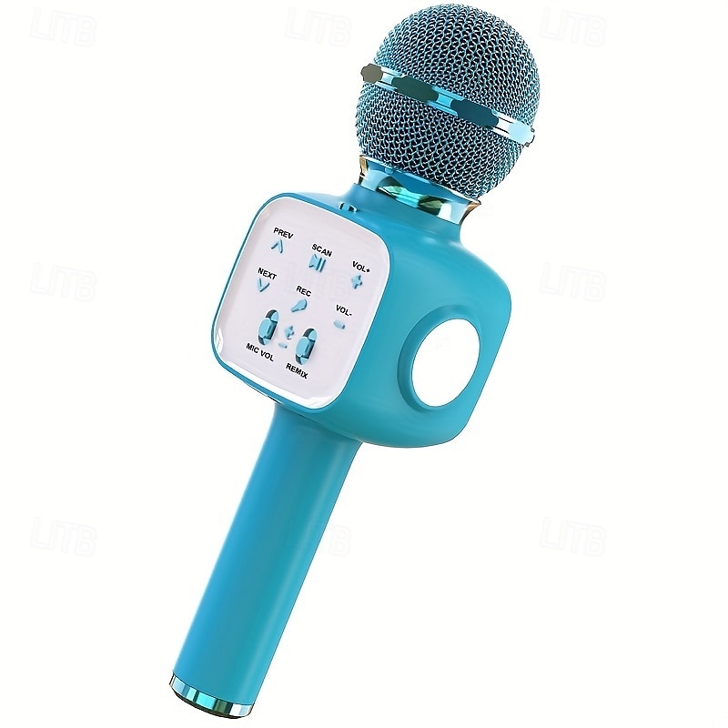kézi vezeték nélküli bluetooth mikrofon ktv karaoke mikrofon hangszóróval ios Android telefon számítógéphez 2025 - $23.99 –P2