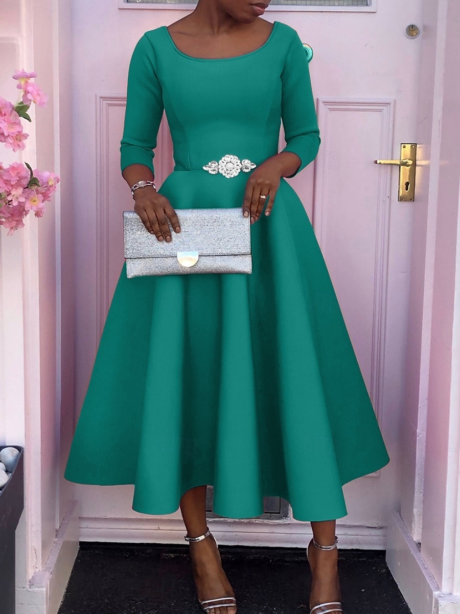 Kentucky Derby Damen Midi Kleid A-Linie Kleid Fit And Flare Kleid Elegant Party Cocktail Hochzeitsgast Verlobung Cocktailparty Reguläre Passform Grafisch Ärmellos V-Ausschnitt Schwarz Weiß Rot 2025 - $44.99 –P7