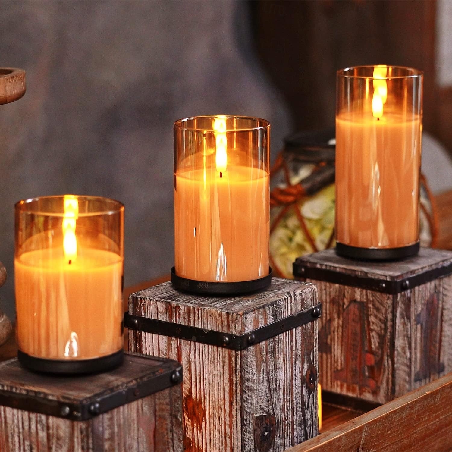 3 pezzi di luci di candela a LED senza fiamma con telecomando - a batteria, bianco caldo, natale, matrimonio &decorazioni per feste del 2025 a $27.99 –P9