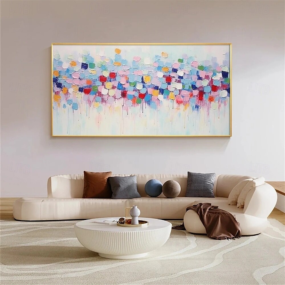 grande dipinto a olio astratto rosa dipinto a mano dipinto colorato fatto a mano arte moderna per ufficio dipinto floreale dipinto astratto colorato per la decorazione della parete del soggiorno del 2025 a $66.99 –P1