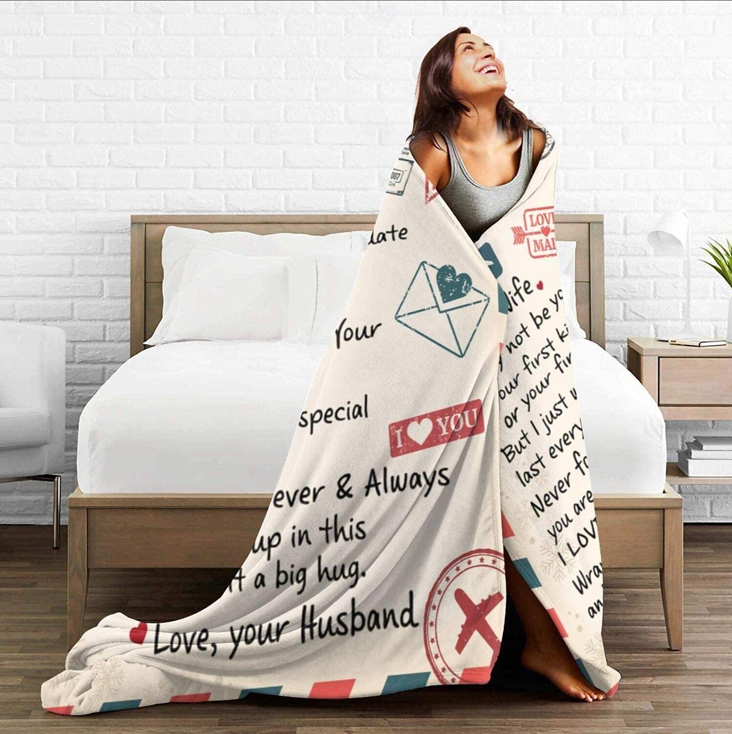 Mother's Day Blanket, A Letter to Mom, Mother's Day Gift  Soft and Cozy Throw, Perfect Gift for Mom, Floral or Heart Design, Warm and Comfortable 2025 - $19.99 –P12