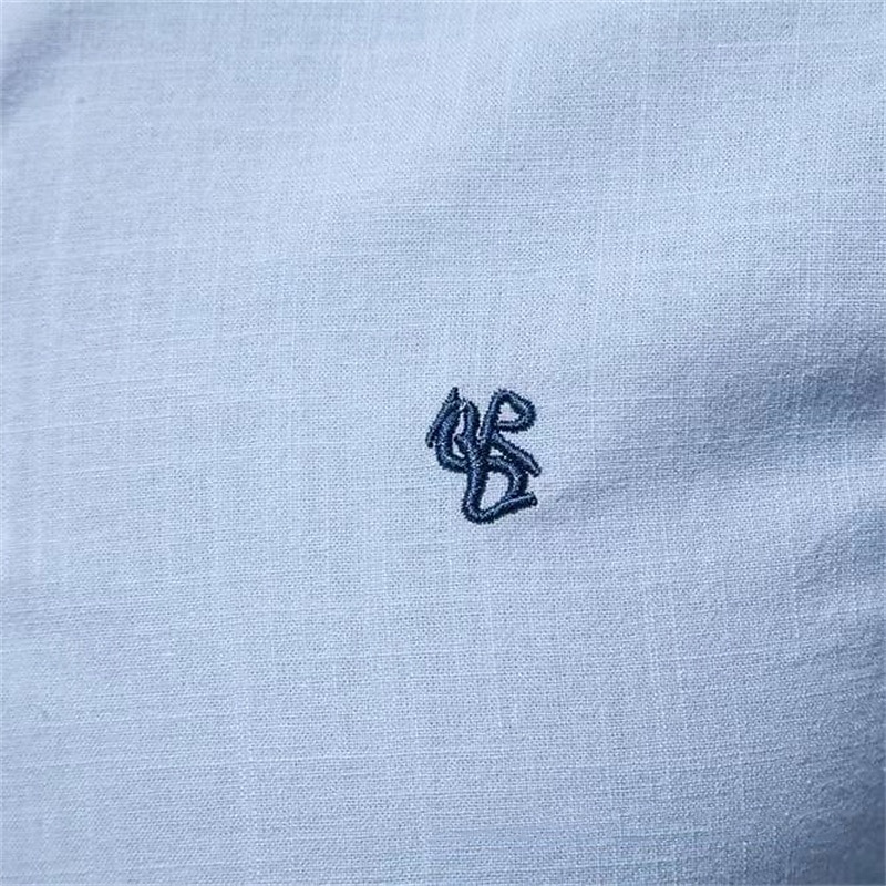 Per uomo Camicia con colletto cinese Camicia con colletto alla coreana Camicia in cotone e lino Semplice Vacanza Casual Quotidiano Nero Bianco Verde chiaro Blu scuro Manica Lunga Colletto alla coreana del 2025 a $25.99 –P1