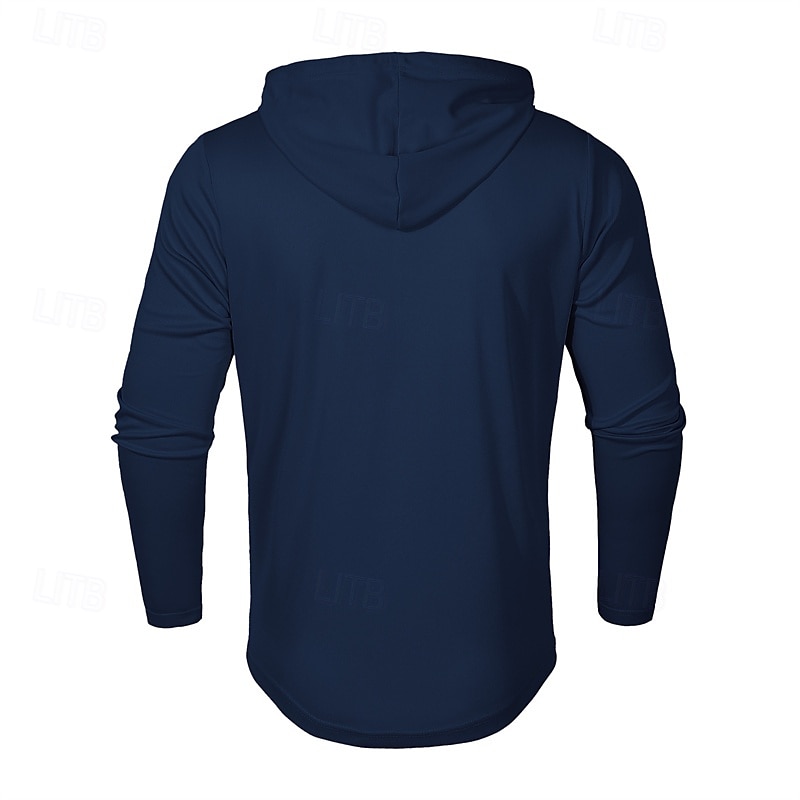 Herren T Shirt Henley Hemd T-Shirt Langarmshirt Langarm Henley Frühling Herbst Einfach Mode Designer Basic Knöpfe Urlaub Straße Ausgehen Schwarz Weiß Marineblau Top T-Shirt für Herren 2025 - $21.99 –P5