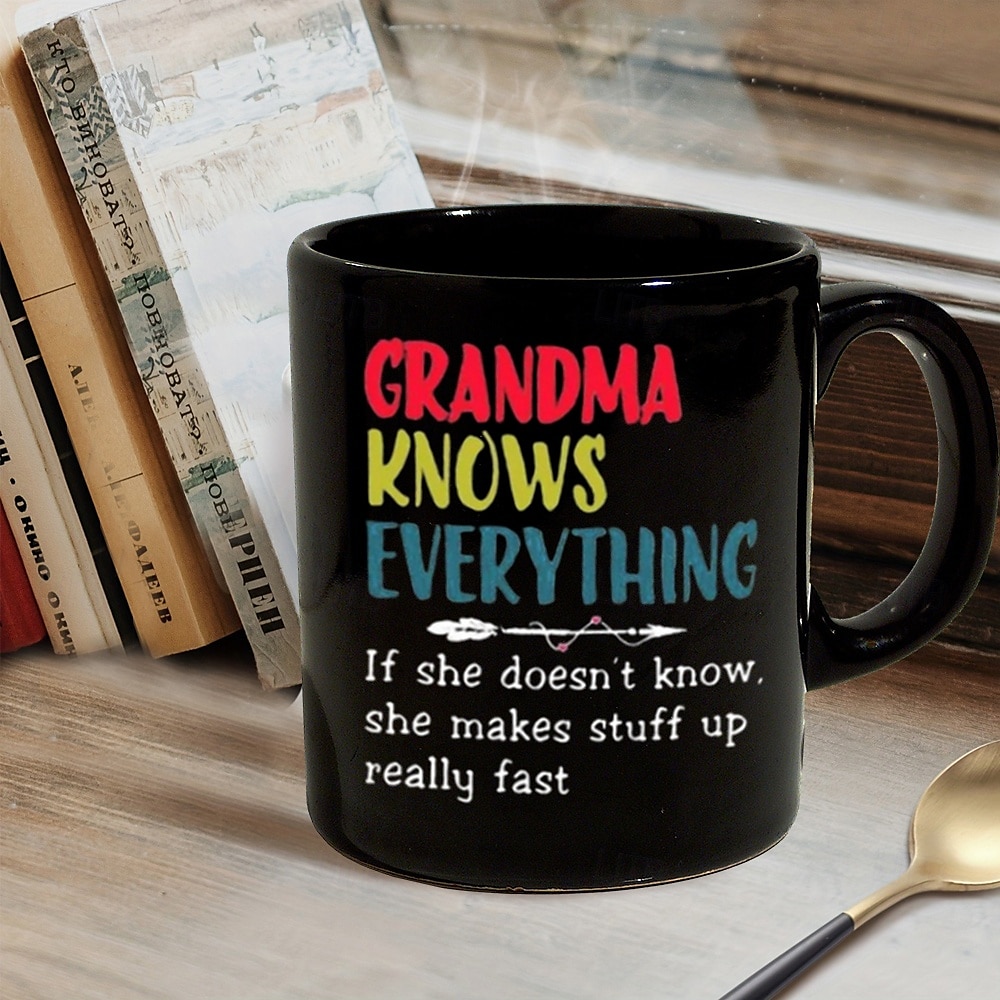 caneca de café preta retrô vintage caneca de cerâmica com design gráfico 12oz/330ml presente perfeito para amigos dia das mães casamento de 2025 por $14.49 –P5