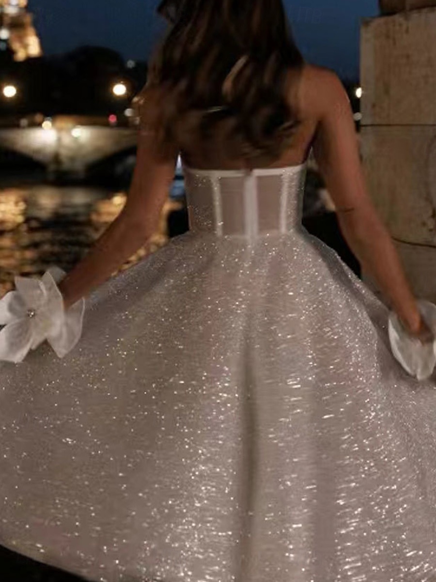 Esküvői Ruhák Ballgown Levert Vállú Normál Pántos Kápolna Húzós Tüll Menyasszonyi Ruhák Ráncolt Redőkkel 2025 - $149.99 –P3