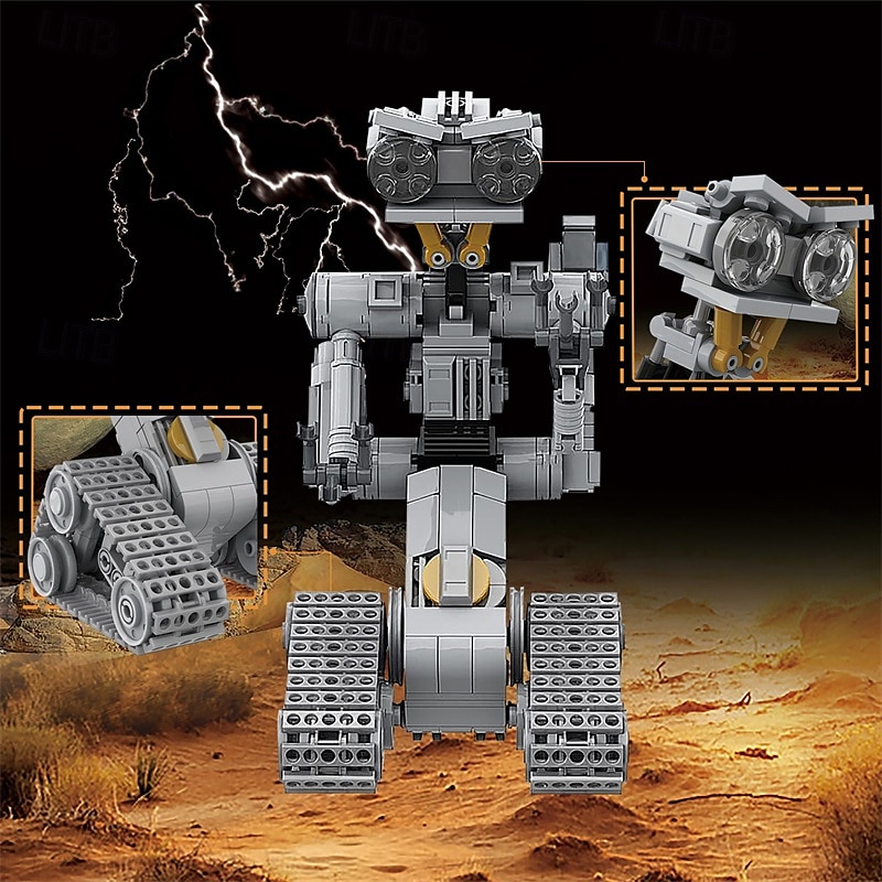 johnny 5 robotbyggesett johnny five robotmodellstamme og pedagogisk gavesett for gutter 8-14(313 stk) 2025 - $25.99 –P2