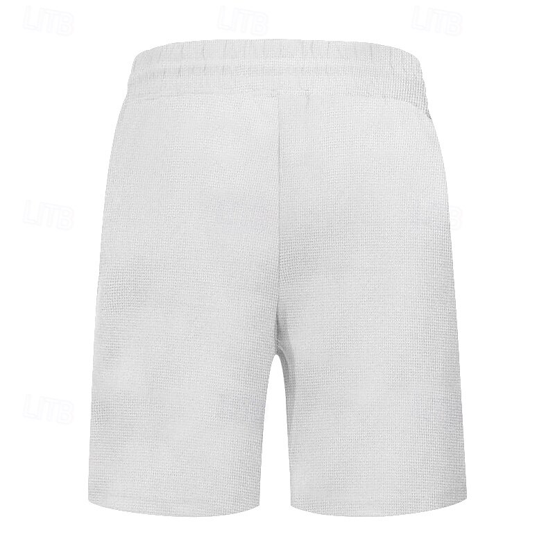 Herren Waffel Sportliche Shorts Sweatshorts Kurze Hose Shorts Kurze Hosen Sommer-Shorts Tasche Kordelzug Elastische Taille Glatt Komfort Atmungsaktiv Kurz Outdoor Sport Klassisch Brautkleider schlicht 2025 - $13.99 –P2