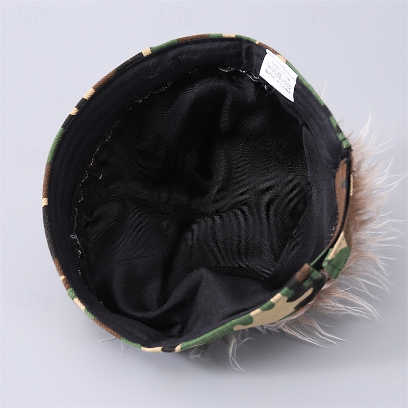 Voor heren Vizierhoed met puntige pruiken Nep haar vizier Pruik Heren Zonnehoed pruik hoed Pruik Haar Golfhoed Koffie Grijs 100% puuvillaa Sexy Modieus Casual Dagelijks Festival camouflage 2026 - $8.49 –P2