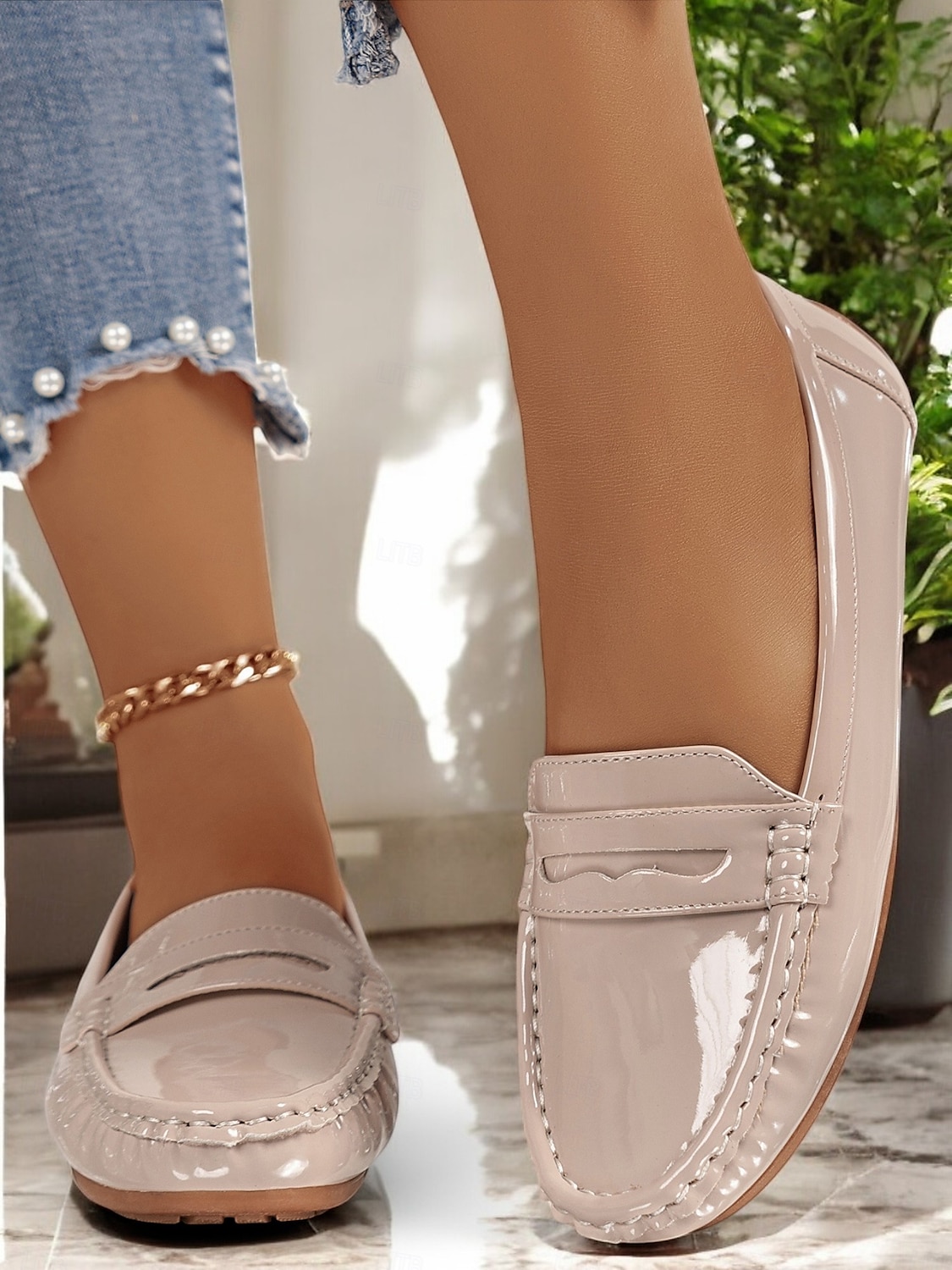lakované mokasíny pro ženy – elegantní slip-on byty klasického designu pro běžné nošení i do kanceláře 2025 - $29.99 –P1