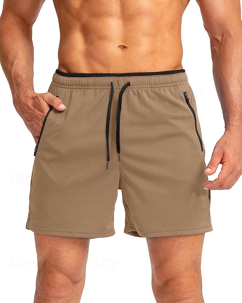 Homme Short actif Shorts de survêtement Shorts Shorts d'été Cordon de serrage Avec Poches Taille Élastique Uni Confort Court Quotidien Sport en Plein Air Sortir Mode Occasionnel bleu marine Kaki de 2026 ? $18.99 –P16