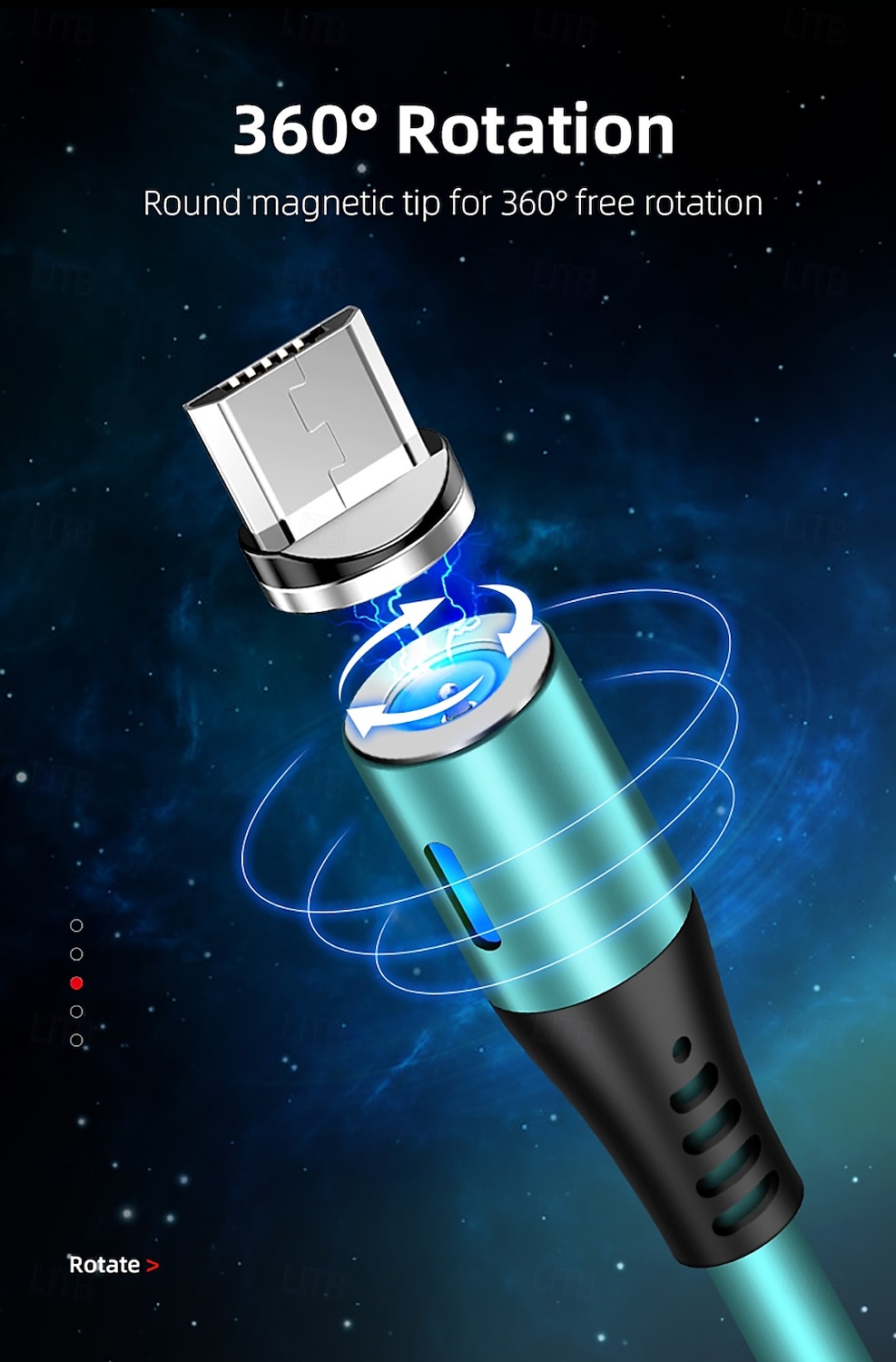 USB C kabel Bleskový kabel Micro USB kabel USB A na Lightning / micro / USB C 2.4 A Nabíjecí kabel Magnetické Tekutý silikagel Pro iPad Samsung Xiaomi Doplňky k mobilu 2025 - $13.99 –P11