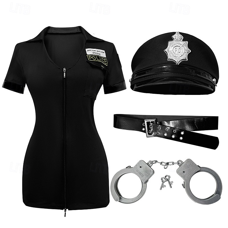 Uniformy Zawody Policjantka Kostium Cosplay Cosplay seksowny kostium Damskie Dla dorosłych Bal maskowy Wieczór panieński Bal maskowy Mardi Gras Łatwy kostium karnawałowy 2025 - $43.99 –P19