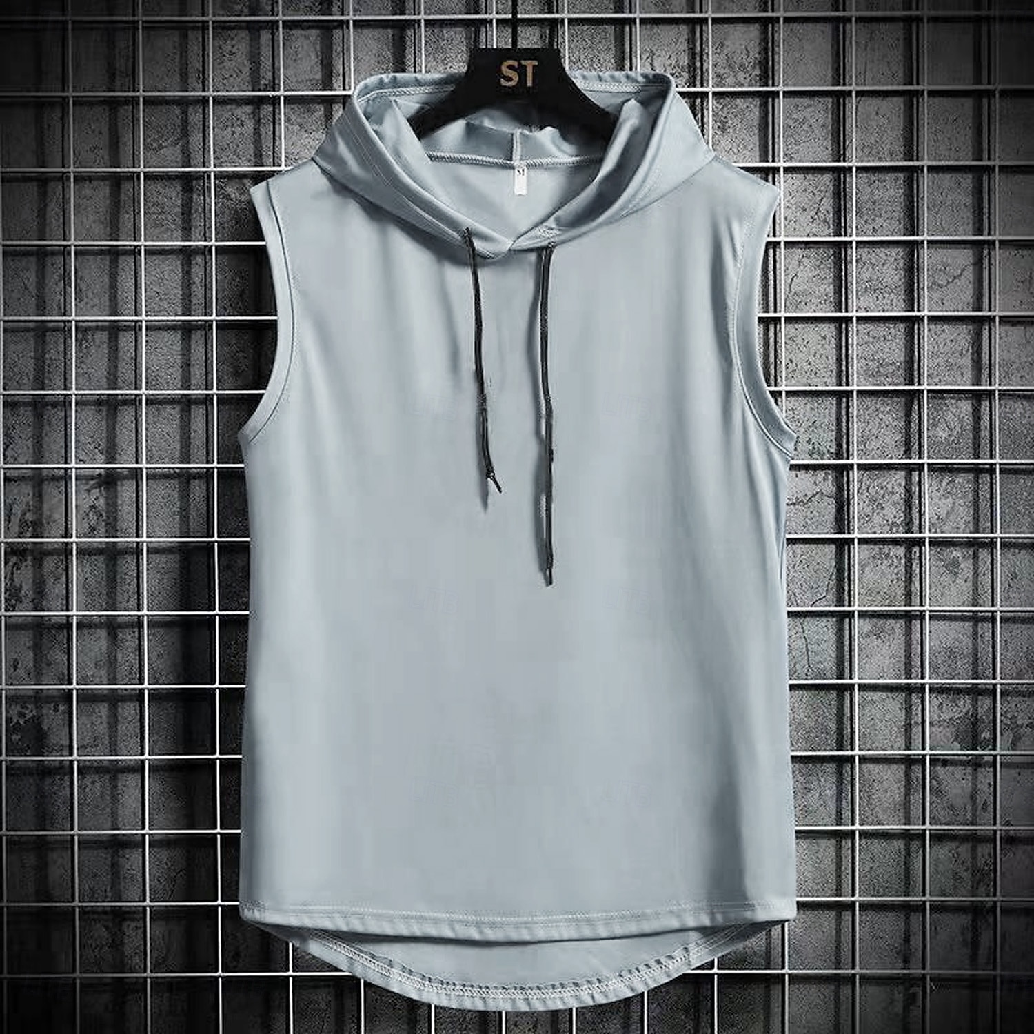Herr Linne Undertröjor Ärmlös tröja Ärmlös Huva Sommar Slät Mode Designer Grundläggande Semester Gata Utekväll Svart Vit Blå Topp t-shirt för män 2025 - $10.49 –P5