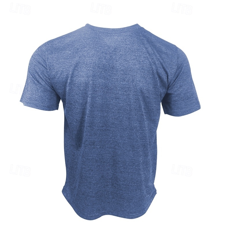 Herren T Shirt T-Shirt Kurze Ärmel Rundhalsausschnitt Sommer Einfach Mode Basic Sportlich Fitness Basketball Laufen Dunkelgrau Schwarz Weiß Top T-Shirt für Herren 2025 - $12.99 –P2