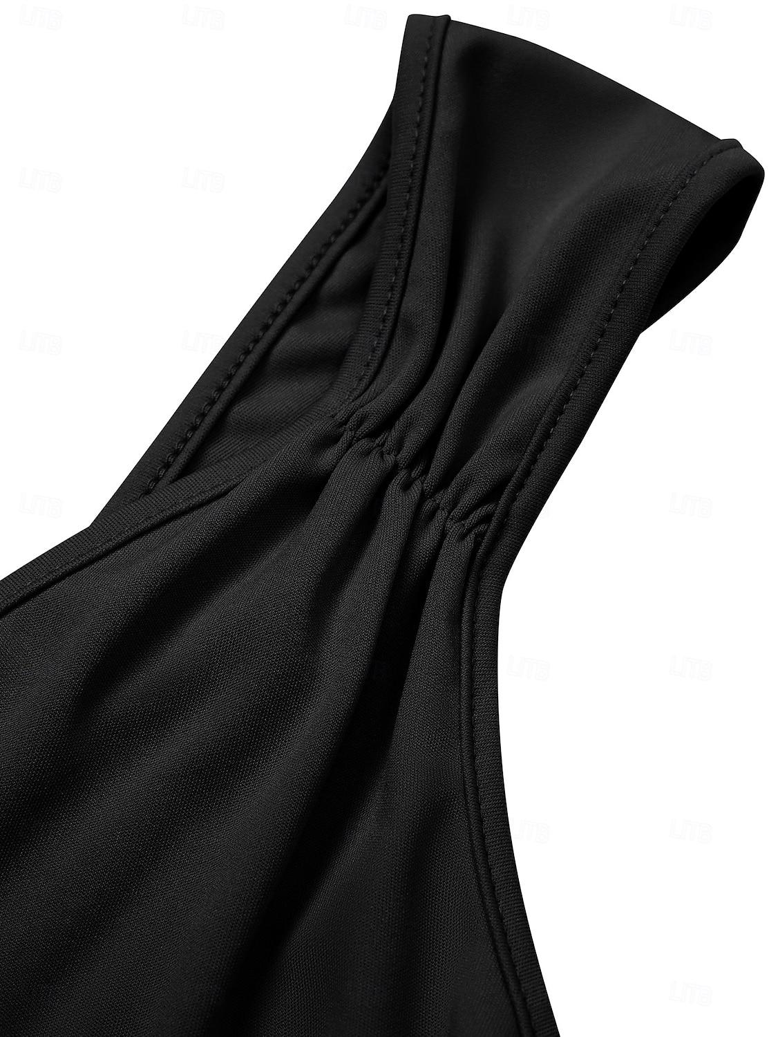 Robe Midi Femme Robe d'Été Uni Robe Bodycon Hors des Épaules Robe Semi-Formelle Invité de Mariage Cocktail Soirée Ajustement Normal Graphique Sans Manches Col V Noir Vert Bleu Clair de 2025 ? $32.99 –P29