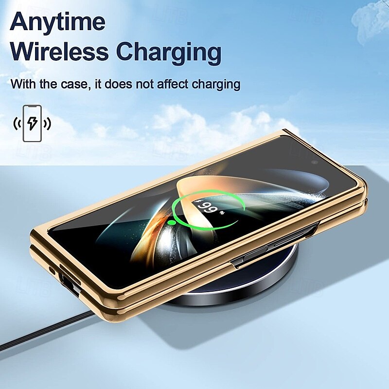 Phone Case For Samsung Galaxy Z Fold 6 Z Fold 5 Z Fold 4 Z Fold 3 Back Cover Magnetic Support Wireless Charging Ring Buckle Retro PU Leather 2025 - $27.99 –P8