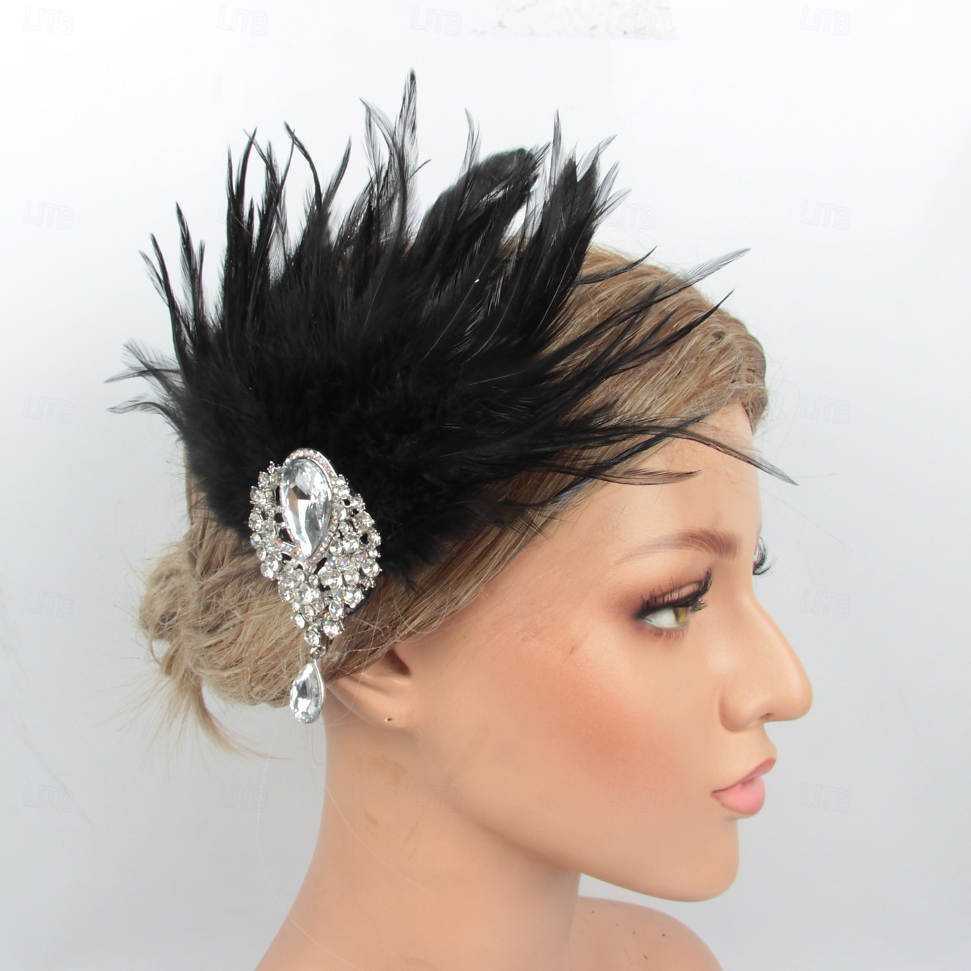 Retro Antiguo 1920s Tocados Baile de Máscaras Diadema de estilo flapper El gran Gatsby charlestón Pluma Disfraz Mujer Víspera de Todos los Santos Carnaval Mascarada Fiesta de Cóctel Fiesta de baile 2025 - $13.99 –P8