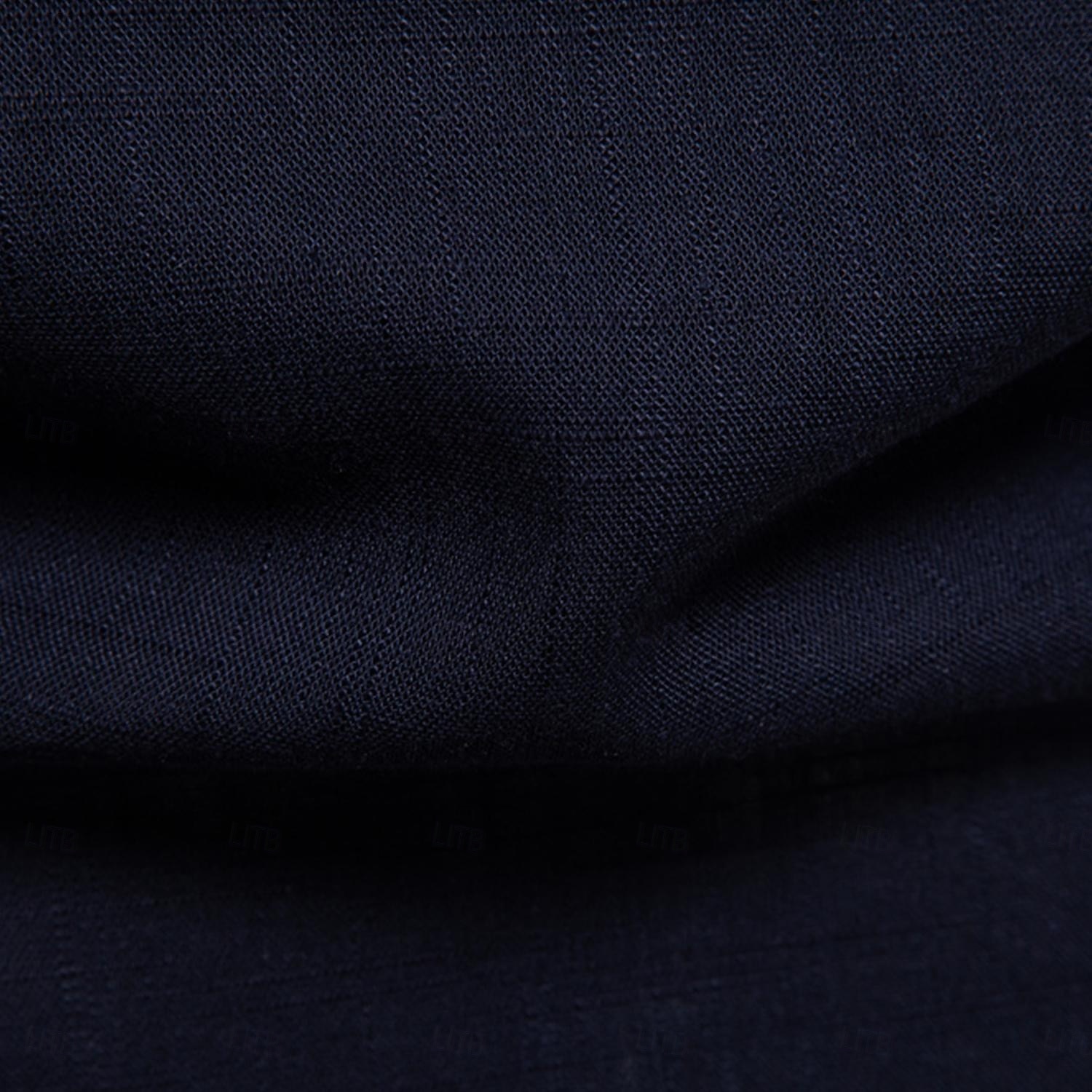 Men's Shirt White Navy Blue khaki Long Sleeve Solid Color Standing Collar Outdoor Causal Ruched Clothing Apparel Daily Casual Daily Leisure 2025 - $26.99 –P7