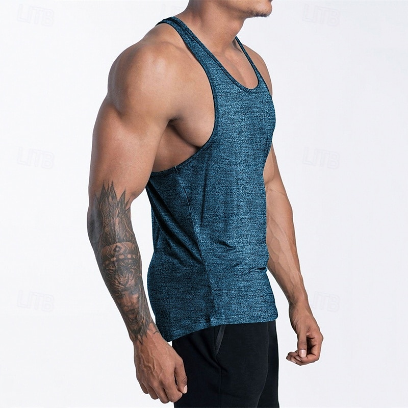 Herren Tank Top Weste Unterhemd Ärmelloses Shirt Ärmellos U-Ausschnitt Sommer Einfach Mode Designer Basic Urlaub Straße Ausgehen Schwarz Rosa Marineblau Top T-Shirt für Herren 2025 - $12.99 –P14