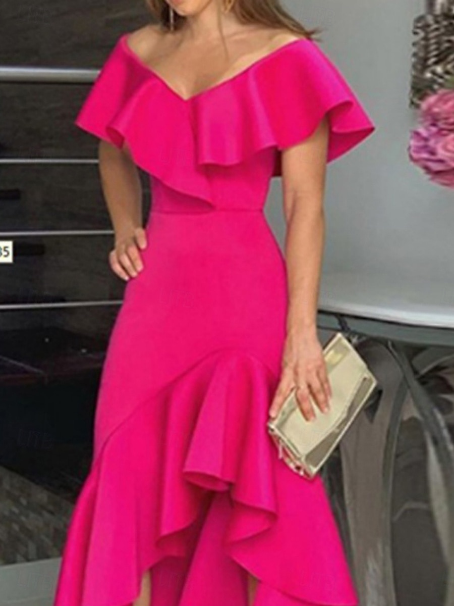 Kentucky Derby Damen Maxidress A Linie Kleid Sommerkleid Kleid mit Puffärmeln Elegant Halbformelle Kleider kleid hochzeitsgast Verlobung Cocktailparty Regular Fit Graphic Ärmellos V Ausschnitt 2025 - $31.99 –P2
