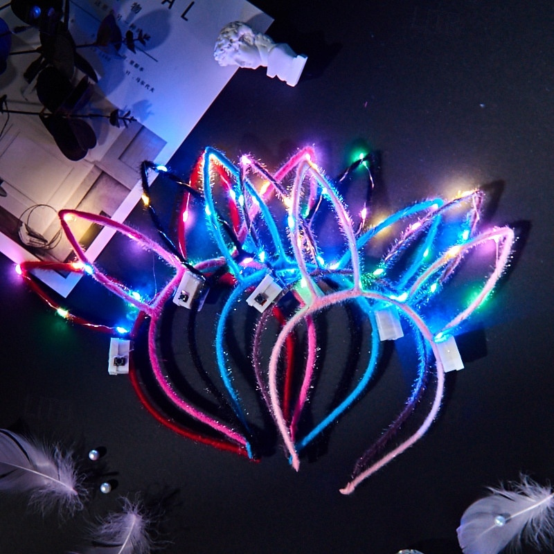 Carnival LED Light-Up Flower Crown Headband, Glowing Hair Hoop for Women, Girls, Kids Festival, Concert, Party & Costume Accessory 2026 - kr.90 –P6