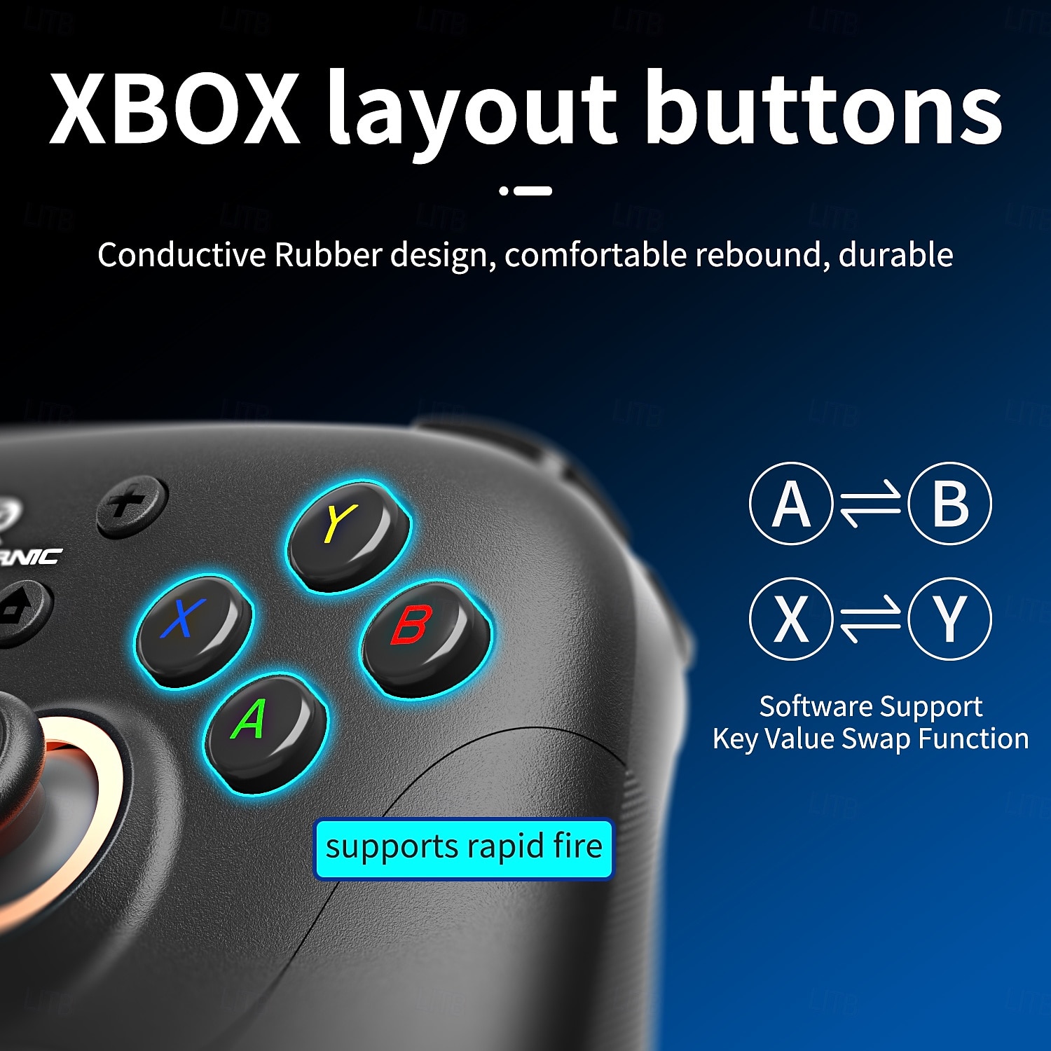 2025年 RG P01 有線 ワイヤレス Bluetooth ゲーム コントローラー RGB ホール効果 ジョイスティック Xbox ゲーム ゲームパッド PC Android iOS Steam 用 コレクション – $55.99 –P4
