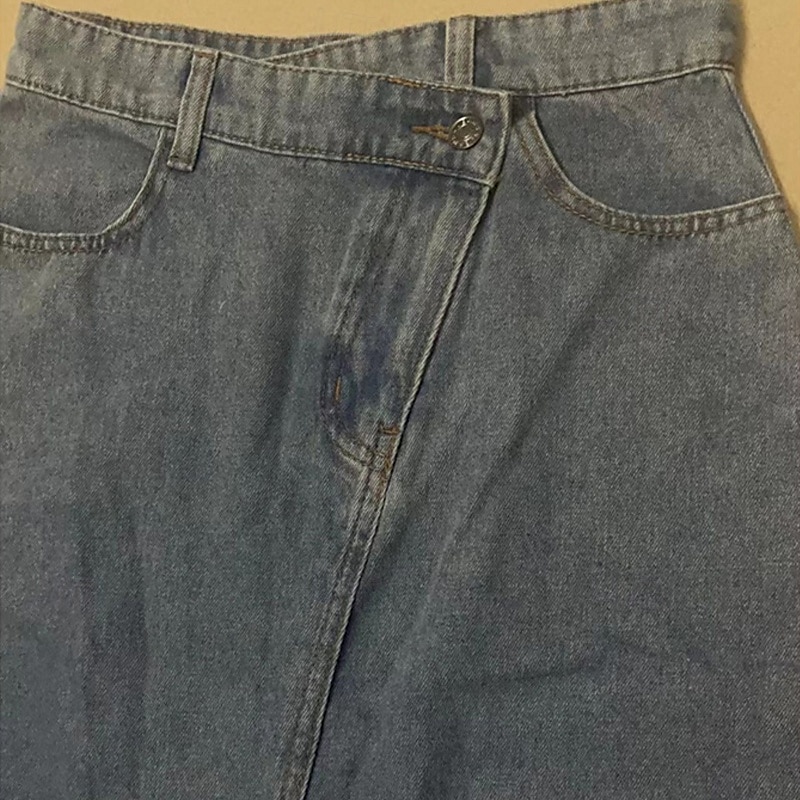 Damskie Spódnica Długa spódnica Denimowa spódnica midi Moda Codzienny Maxi Wysoka talia Spódnice Równina Długie Rozdwojonych końcówek Wyjściowe Codzienne Niebieski Lato Poliester 2025 - $23.99 –P5