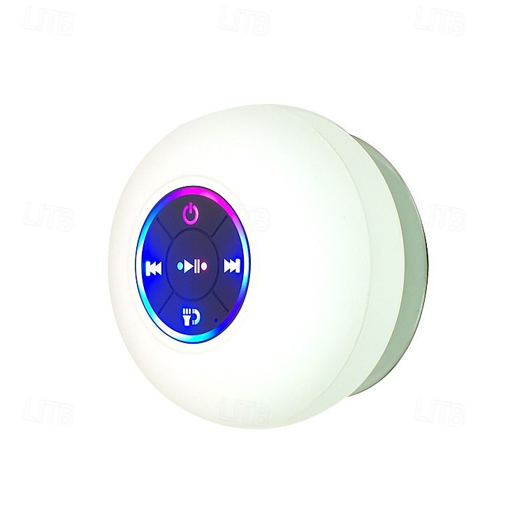 רמקול עמיד למים ipx4 רמקול אלחוטי נייד עם כוס יניקה usb נטענת למסיבות נסיעות לשירותים בבית ובחוץ (כוסות היניקה חייבות להיות על משטח חלק כדי להשתמש בהן) 2025 - $19.99 –P5