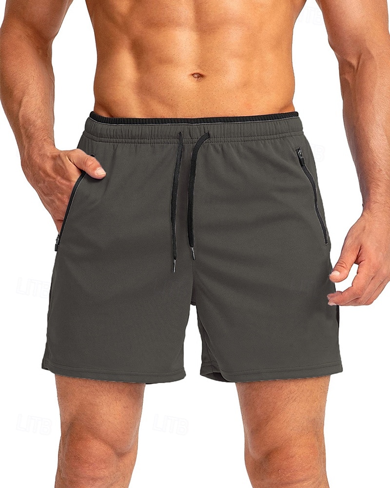 Homme Short actif Shorts de survêtement Shorts Shorts d'été Cordon de serrage Avec Poches Taille Élastique Uni Confort Court Quotidien Sport en Plein Air Sortir Mode Occasionnel bleu marine Kaki de 2026 ? $18.99 –P6