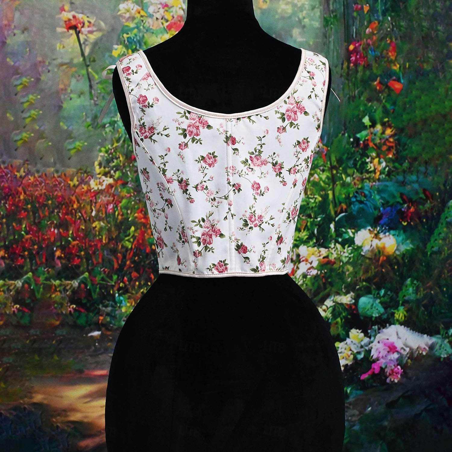 Retró Középkori Reneszánsz Fűző Prsluk Bustier Fűzős Virágos Jacquardszövet Jelmez Női Fantasy királyi Mindszentek napja Farsang Parti Alkalmi / Napi LARP Felnőttek Fűző 2025 - $32.99 –P2