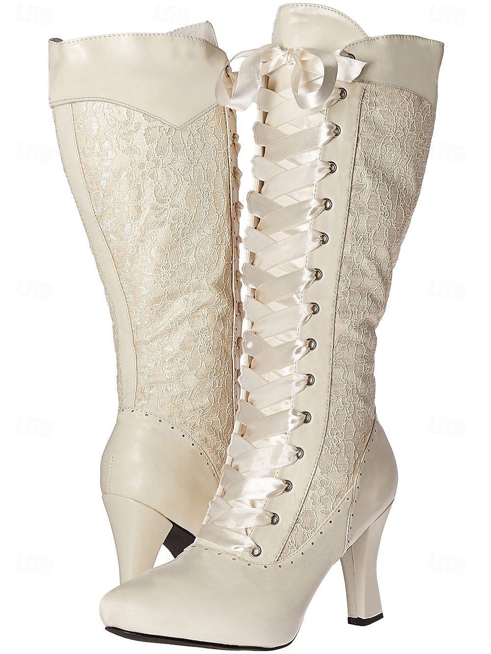 Rococó Barroco Vitoriano Sapatos Botas Longas Salto Alto Mulheres Dia Das Bruxas Carnaval Baile de Máscaras Espetáculo Festa / Noite Mascarilha Adulto Sapatos de 2025 por $49.99 –P6