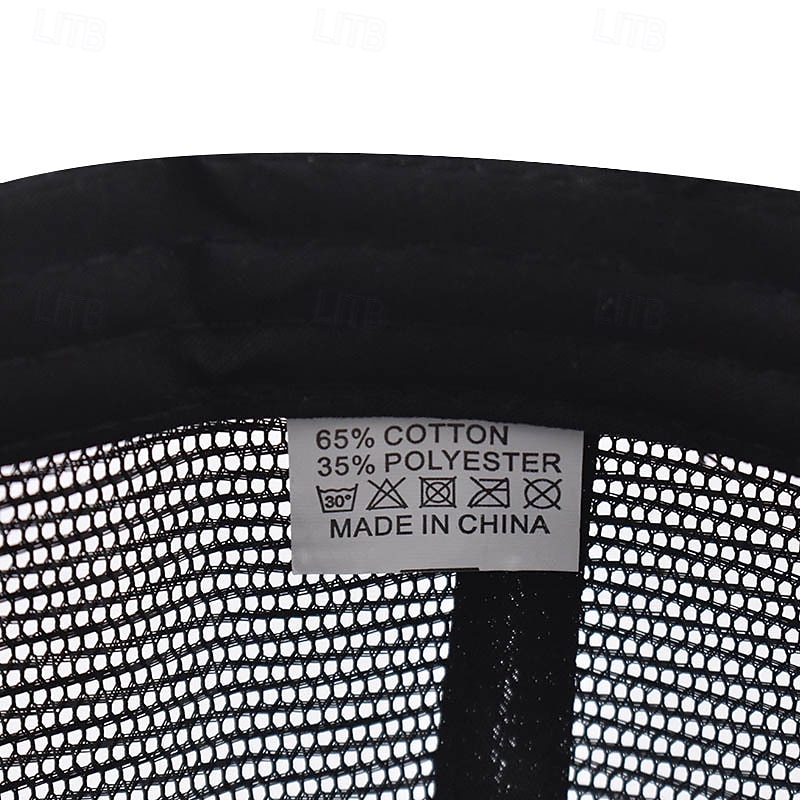 Men's Baseball Cap Sun Hat Trucker Hat Mesh Cap Black Golden Poly / Cotton Blend Adjustable Fashion Daily Wear Festival Letter Printed Letters Casual / Daily 2025 - $7.99 –P6