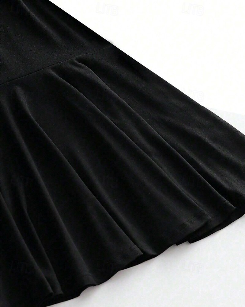 Damskie Sukienka mini Czarna sukienka Sukienka na studniówkę Codzienne sukienki Sukienka koktajlowa Moda Na zewnątrz Impreza Święto Regularny Równina Bez rękawów Z odsłoniętymi ramionami Czarny Lato 2025 - $23.39 –P4